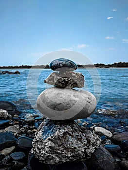 Serene Rock Balancing