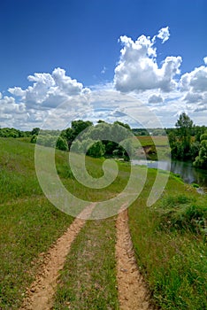 Serene rural landscape