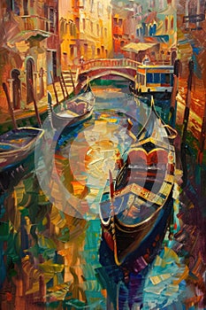 Serene Sailboats Dancing in a Venetian Canal