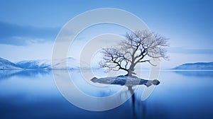 A Serene Scottish Landscape: The Symbolic Solitude Of A Lone Tree