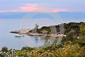 Serene seascape in Greece