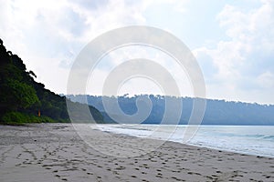 Serene and Secluded Radhanagar Beach, Havelock Island, Andaman & Nicobar Islands, India - Natural Background