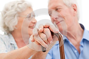 Serene senior couple photo