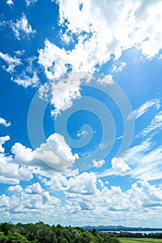 Blue sky with some clouds