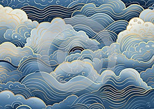 Serene Skies and Tranquil Seas: A Vibrant Tai Chi Zen Illustrati