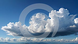 Majestic Clouds Over Mountain Range