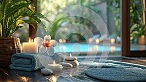 Serene Spa Escape T-Shirt Design photo