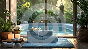 Serene Spa Escape T-Shirt Design photo
