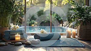 Serene Spa Escape T-Shirt Design photo