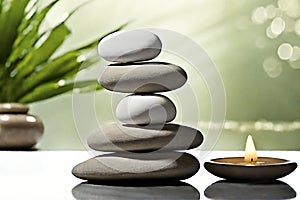 Serene Spa Stones in Perfect Balance