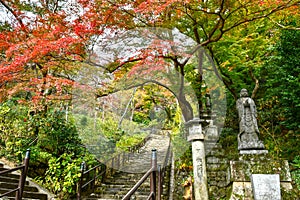 Serene Staircase and Path at Hasedera, Sakurai Japan