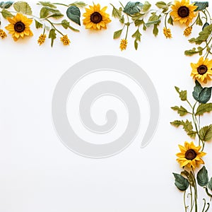 Serene Sunflower Border Pristine Beauty