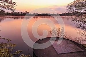 Serene Sunrise at the Lake