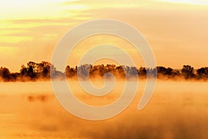 Serene Sunrise at the Lake