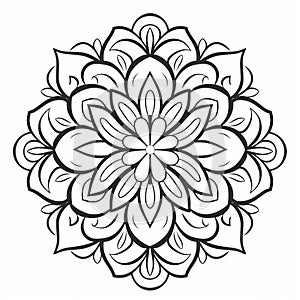 Serene Symmetry: Vector Mandala Coloring Pages For Adults