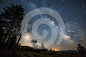 Night sky background