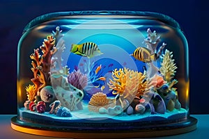 A serene underwater tableau photo