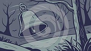 Forest Bell Melodies of the Silent Woods, vector design Generative AI