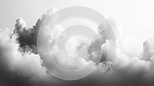 Pastel Gray Watercolor Cloud Background photo