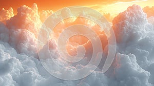 Pastel Gray Watercolor Cloud Background photo
