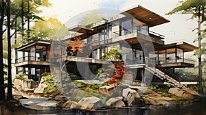Serene Waterfront Living: The Stunning Symmetry of Whistler\'s Wo