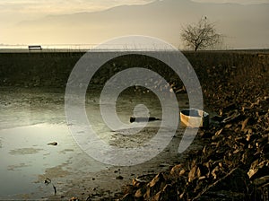 Verführerisch sonnenaufgang auf der 