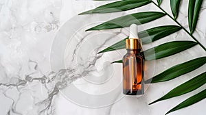 Serenity in a Bottle: Essential Oil on a Luxurious Marble Counter
