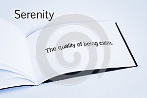 Serenity Concept and Definition