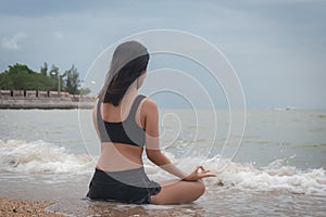 Serenity, meditation and yoga practicing