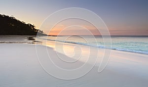 Serenity at Murrays Beach at sundown photo