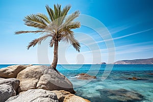 Serenity on the Shoreline - A Palm Tree Oasis photo