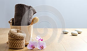 Serenity shower concept for massage, peace and indulging bath