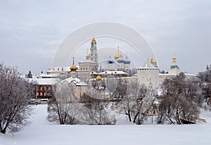 Sergiev Posad. Holy Trinity-Sergius Lavra in winter time