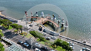 Sergipe People Icons Square at Aracaju Sergipe Brazil. Tourism travel.