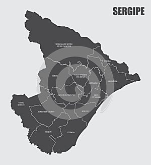 Sergipe State map