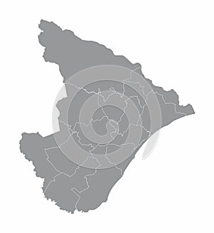 Sergipe State regions map