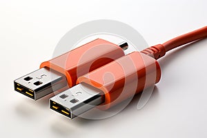 Serial Cable on white background