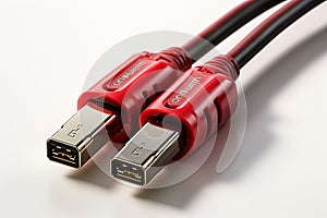 Serial Cable on white background
