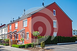 Serial houses seen in Germany