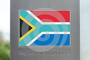 Series of flags on pole - South Africa