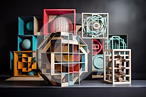 a series of geometric compositions with a unique twist, each one more eye-catching than the last