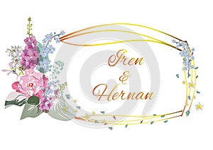 Series of greeting backgrounds with summer and spring flowers for wedding decoration, Valentine`s Day, sales and other events .