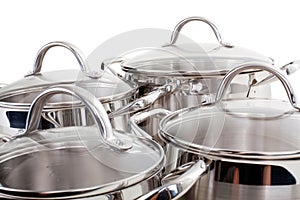 Series of images of kitchen ware. Pan