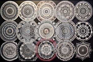 series of mandalas, each one more intricate and complex than the last