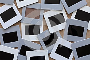 A lot of dia on a background