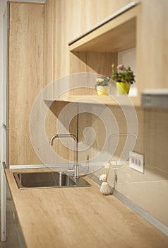 Series of modern fitted kitchen