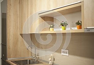 Series of modern fitted kitchen