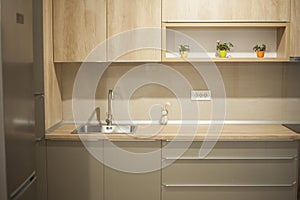 Series of modern fitted kitchen