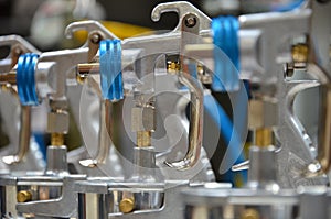 Series production of paint spray guns