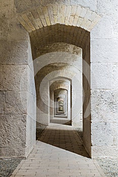Series of symmetric arches . photo